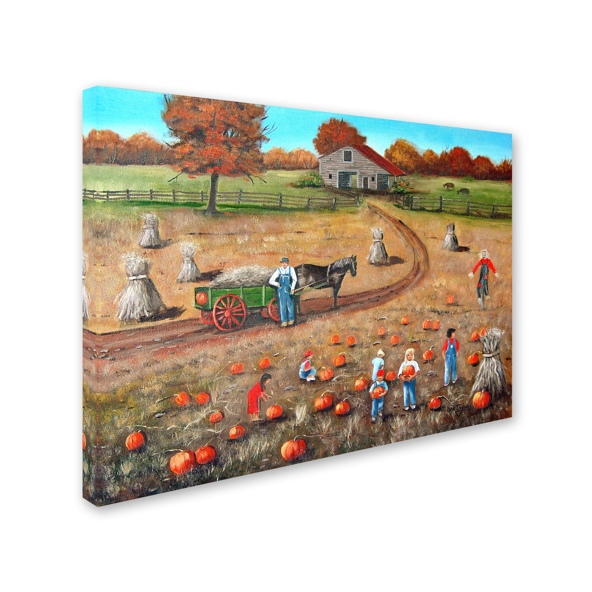 Trademark Fine Art 'The Pumpkin Patch' Canvas Art by Arie Reinhardt Taylor