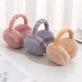 thumbnail image 2 of Winter Women Kids Soft Cute Earmuffs Foldable Ladies Girls Earflap Warmers Ear Muffs Fleece Warm Plush Ear Covers, 2 of 7