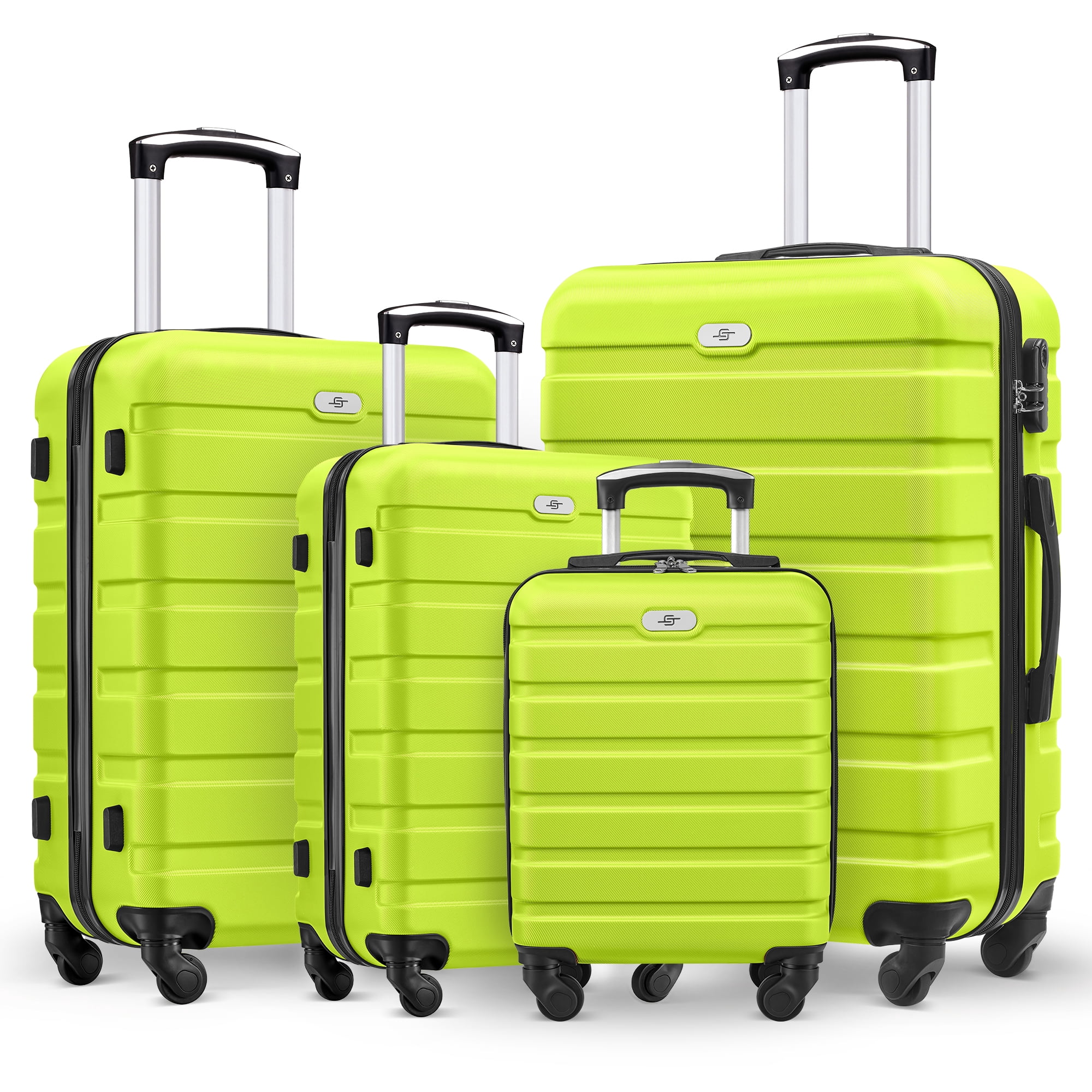 Gowill 4-Piece Luggage Set, Lime Green photo 1
