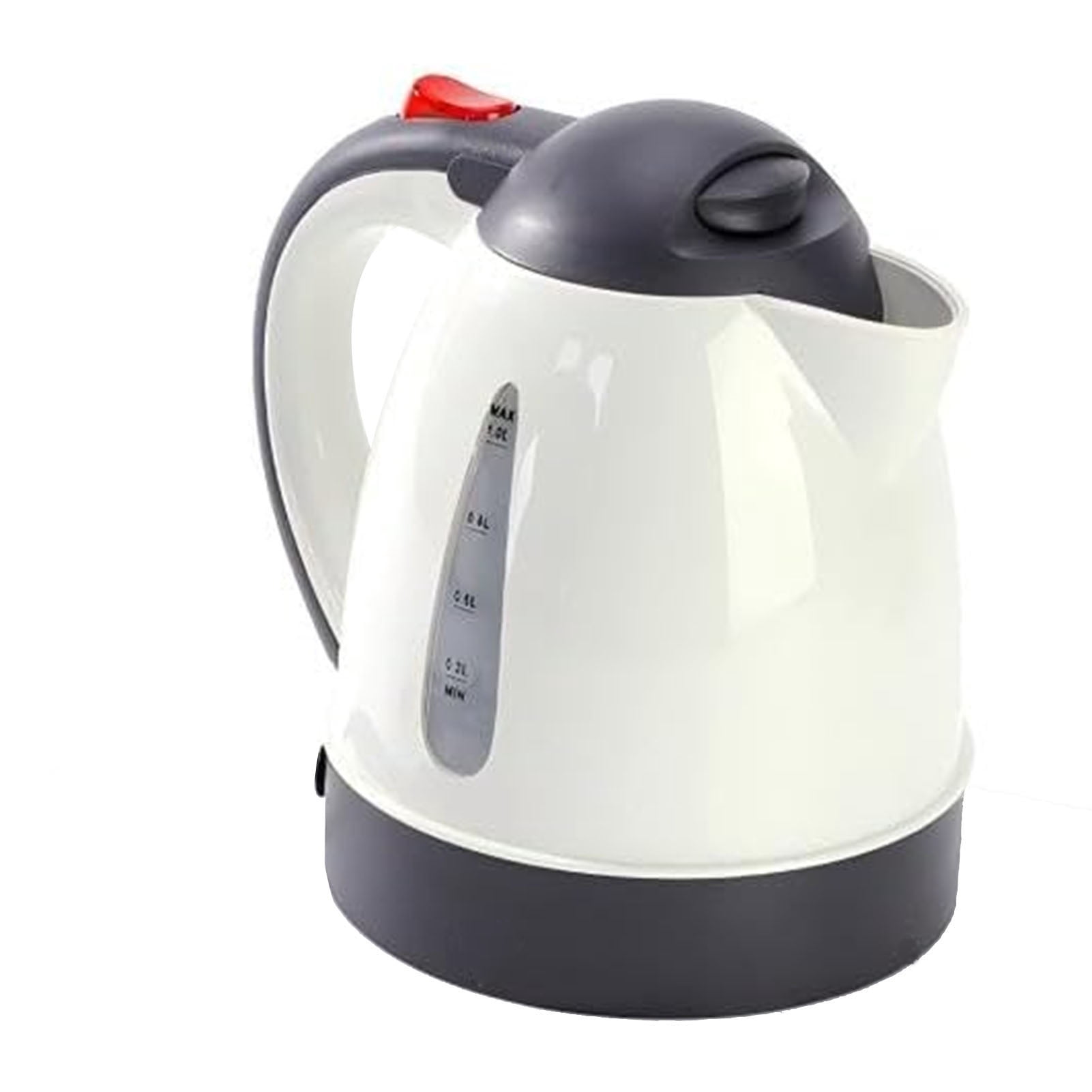 Kettle 250W Portable Car Electric Kettle Truck Heated Water Tea Coffee Kettle Auto Shut Off for Road Trip 1000ml Beige