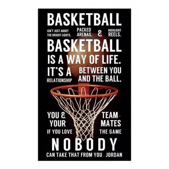 Superstock SAL2042455A Basketball is A Way of Life Poster Print, 18 x 24