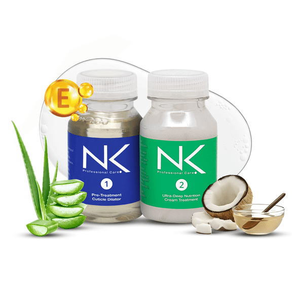 NK Professional Care Hair Straightening Treatment | NK Hair Surgery with Keratin | NK Keratin | Act in just 40 min | Softens, Nourishes, and Hydrates the hair | 60ml | 4oz