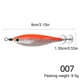 thumbnail image 4 of Anzuelo Calamar Luminoso Que Brilla en Cebo para Pesca Nocturna () Naranja, 4 of 4