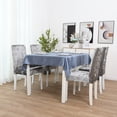 thumbnail image 6 of Skksst Spandex Velvet Dining Chair Slipcover Home Banquet Party Waterproof Seat Protector Cover, Gray, 6 of 6