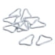 thumbnail image 1 of Paquete de 80 Anillos Triangulares Plateados con Hebilla para Correas Reparación de Wandteppich de, 1 of 7