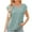 Green, variant on UAMVSH Womens Tops Dressy Casual Cap Sleeve Asymmetrical V Neck Work Shirts Trendy Summer Blouses