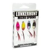 Lunkerhunt Micro Spoons Fishing Lures, Reaction, 4 Count