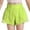 Green, variant on Girls Athletic Shorts Loose Fit Summer Running Fitness Breathable Yoga Pants Sheer Net Design Comfortable Activewear For Kids