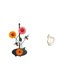 thumbnail image 1 of Soporte Para Pañuelos De Papel Con Forma De Girasol De Resina Radiante, Escultura Artística De Pareja, Adorno Para El Hogar, Escritorio, Armario, Decoración De Aniversario, Regalo, 1 of 8