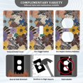 thumbnail image 3 of Yayeee Duplex Wall Plate 1-Gang 4.5"x2.7" Home Receptacle Light Switch Decorative Outlet Cover, Colorful Flowers, 3 of 7