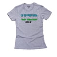 thumbnail image 1 of Uzbekistan Golf - Olympic Games - Rio - Flag Women's Cotton Grey T-Shirt, 1 of 2