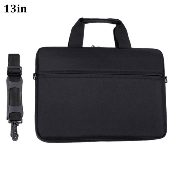 Laptop Shoulder Bag, Frosted Oxford Cloth Laptop Tote, College Students and Office, Black 13-in, 13.39 X 10.24 X 1.18 in