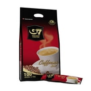 Trung Nguyen G7 Instant Coffee, Roasted Ground Coffee Blend with Creamer and Sugar, 100 Sachets