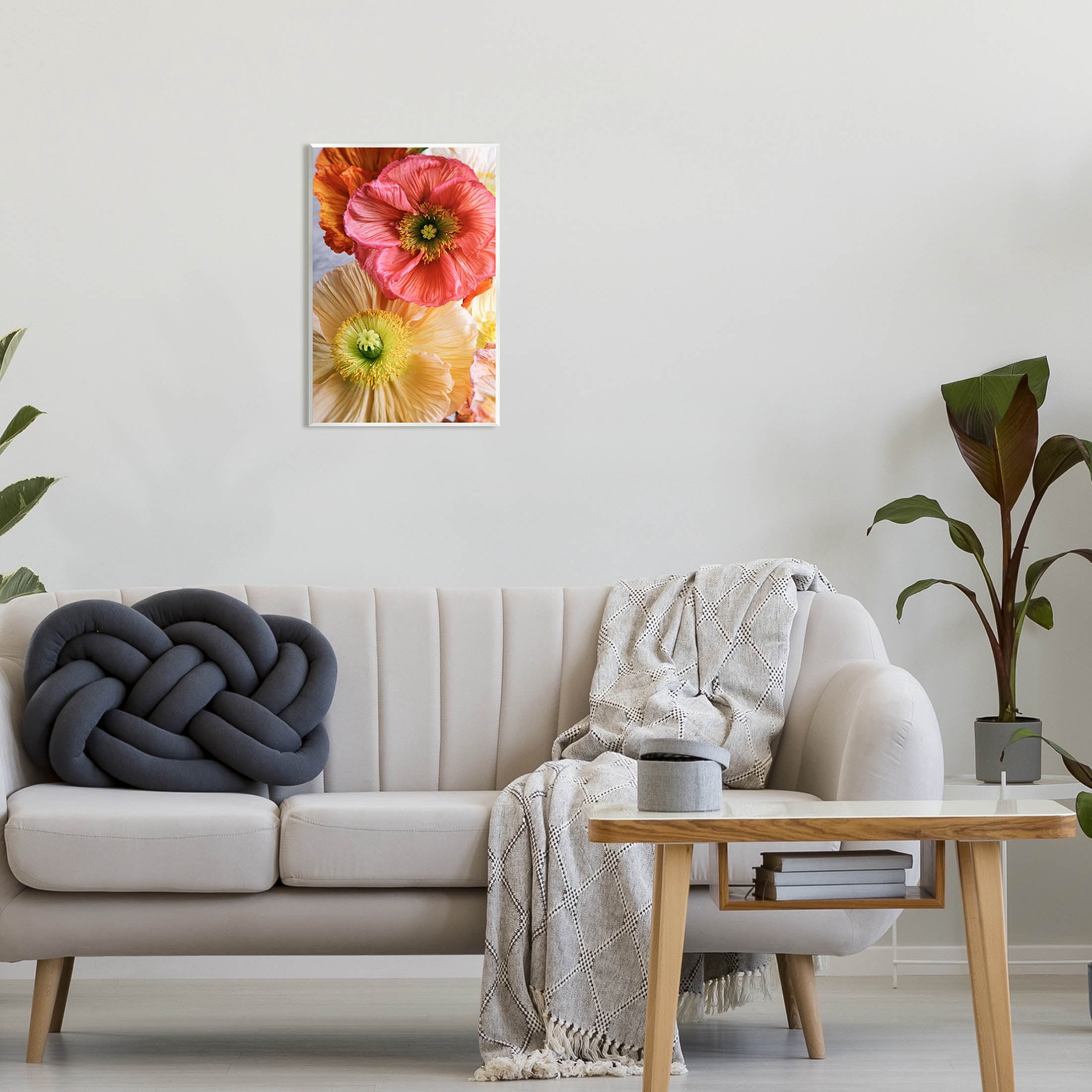 Detailed Poppy Flower Close Up Botanical & Floral Photograph Unframed Art Print Wall Art