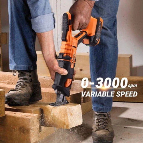 TACKLIFE 20V 2A Max Reciprocating Saw with Lithium Battery