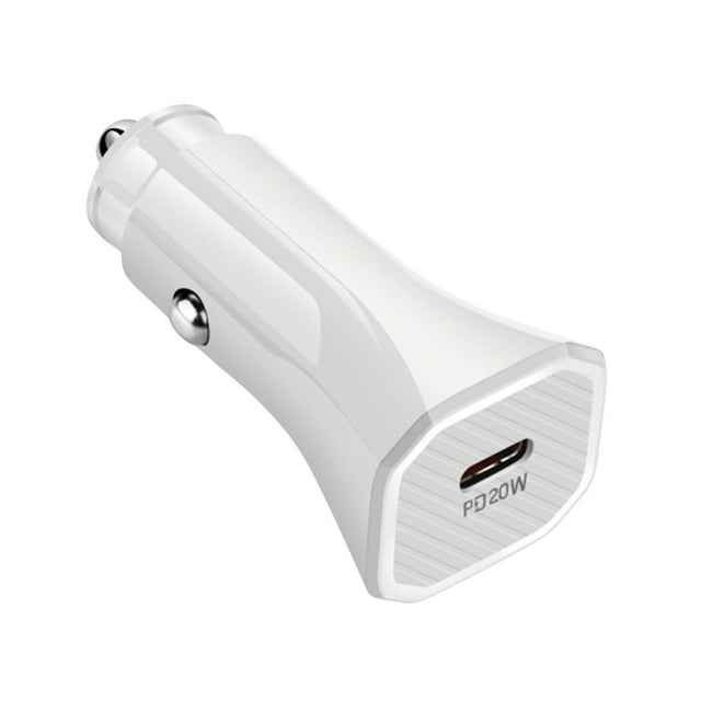EGNMCR Universal PD20W Fast Car Charger Type-C Ports Adapter Socket Kit Fast Charging Adapter USB Charge