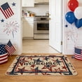 thumbnail image 5 of Beautynvta 4th of July Doormat, American Flag Stars Patriotic Welcome Mat, Non-Slip Entrance Door Rugs for Indoor Outside Front Door Bathroom Kitchen Decor, 15.7x23.6 Inch, 5 of 6