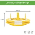 thumbnail image 2 of Tovolo Citrus Slicer & Wedger Tool - Premium Dual Blade Lemon, Lime, and Orange Cutter Creates 8 Uniform Wedges and 6 Slices, Perfect Bar Tool, Anti-Slip Base, Stackable, BPA-Free, Dishwasher Safe, 2 of 7