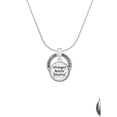 thumbnail image 2 of Delight Jewelry Silvertone Domed Stronger Braver Smarter Miracles Ring Charm Necklace, 18", 2 of 4