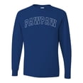 thumbnail image 2 of Wild Bobby PAWPAW Varsity Letters Men Long Sleeve Shirt, 2 of 6