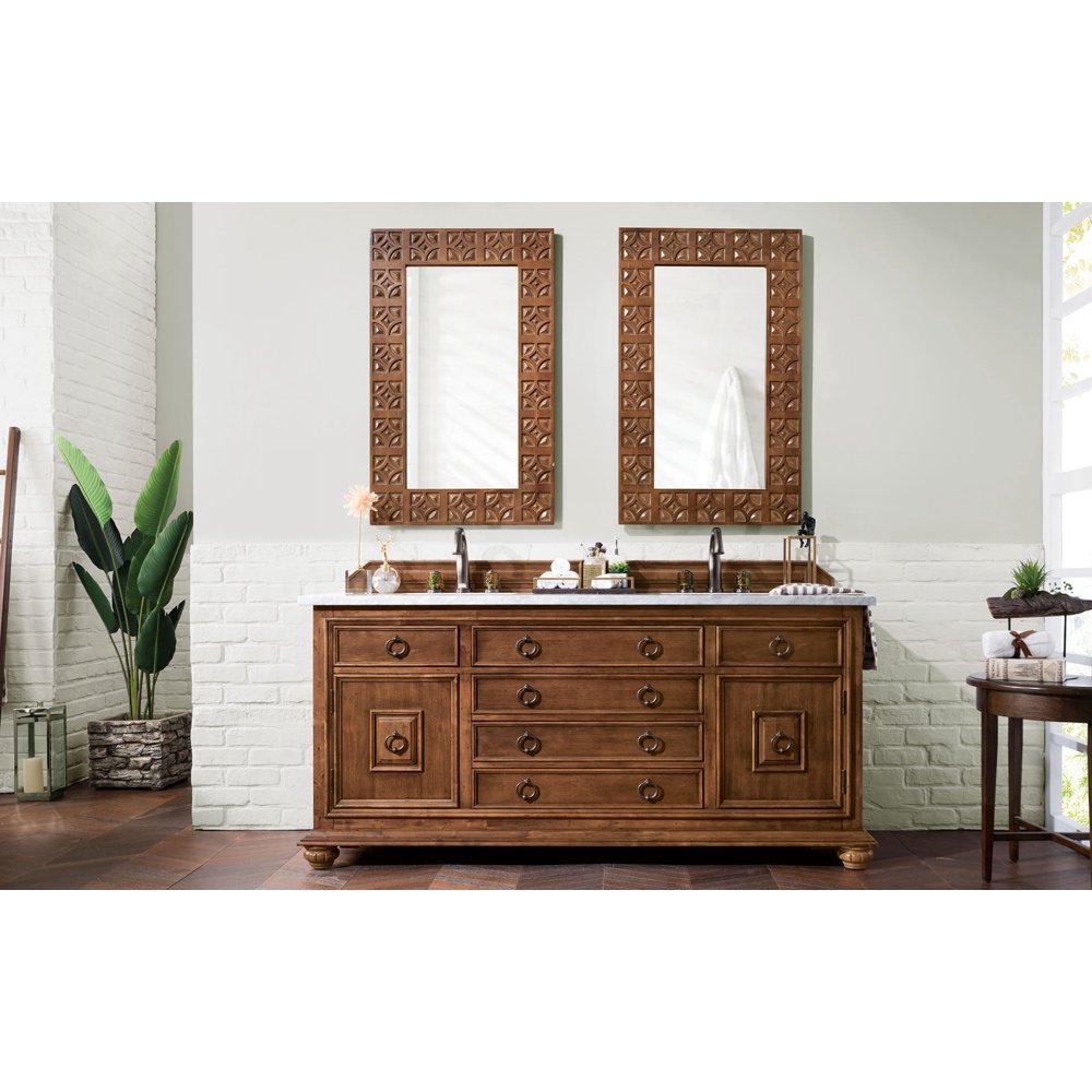 James Martin Vanities 550V723SHG Cinnamon Mykonos 72" Free Standing