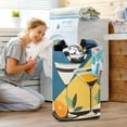 thumbnail image 5 of Yayeee Freestanding Laundry Hamper with Handle Collapsible Large Storage Basket for Clothes, Yellow Glasses, 5 of 7