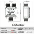 thumbnail image 4 of Caja de conexiones a prueba de agua IP68, espacio para 5 terminales pequeños de 4 puertos (cable de 5 hilos), caja de conexiones para exteriores a prueba de humedad y polvo, diseño profesional para, 4 of 5