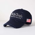 thumbnail image 4 of We the People HAVR HAD ENOUGH Letter Embroidered Color Block Trucker Hat Unisex Adjustable Cotton Breathable Fashion Cap for Travel Daily Wear, 4 of 6