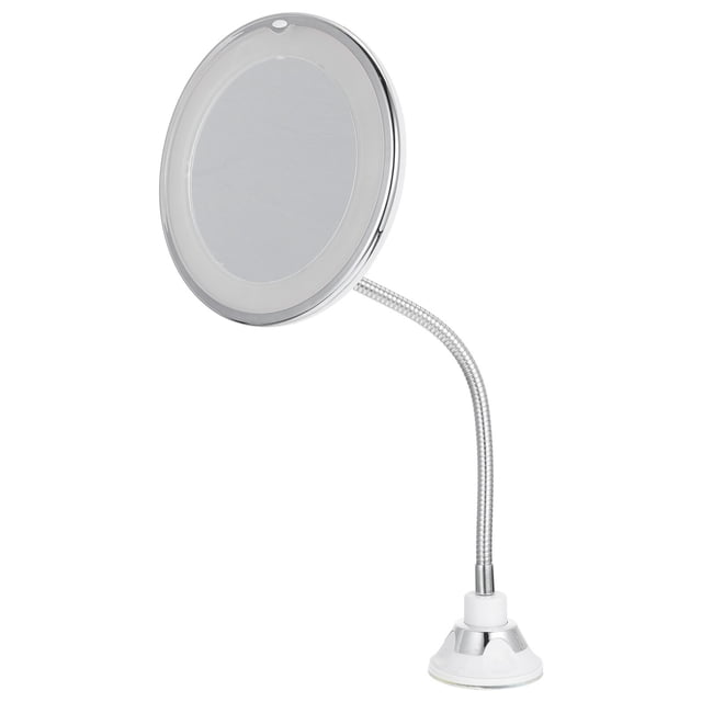 BESTYASH Espejo Magnificador 10X Con LED Y Ventosa Para Maquillaje Y Cuidado Facial
