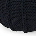 thumbnail image 4 of GDF Studio Agatha Modern Knitted Cotton Round Pouf, Dark Blue, 4 of 7