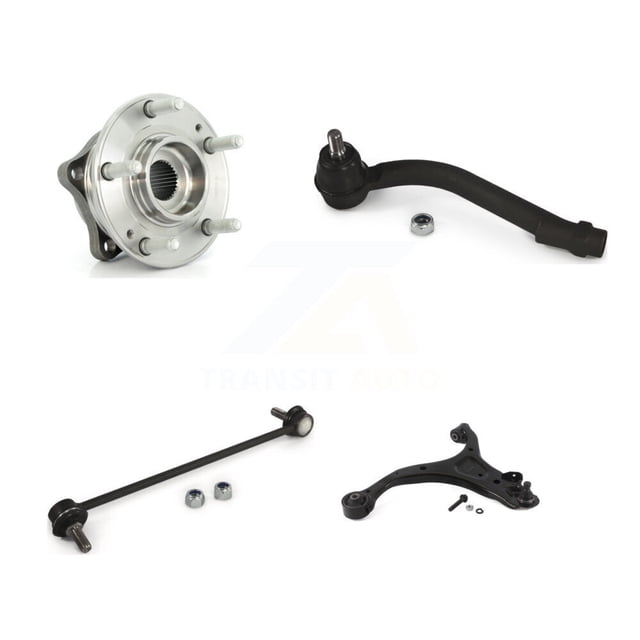 Transit Auto avant Gauche Roulements de Moyeu Suspension Bras de Commande Inférieur avec Joint à Rotule Extrémité Extérieure du Tirant et Balancement Barre Stabilisateur Lien Kit pour Voiture Hyundai Santa Fe Kia Sorento K77-101541