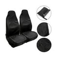 thumbnail image 2 of Funda de asiento de coche universal de 2 piezas Funda de soporte de asiento portátil elegante Four Seasons Auto Protector de asiento Funda de asiento impermeable (negro), 2 of 6