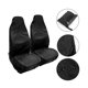 thumbnail image 2 of Funda de asiento de coche universal de 2 piezas Funda de soporte de asiento portátil elegante Four Seasons Auto Protector de asiento Funda de asiento impermeable (negro), 2 of 6