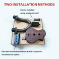 thumbnail image 4 of Guitar Stand Wall Mount Hanger - One Pack Wall Hook Stand with Screws, Guitar Holder Hanger for Bass, Banjo, Acoustic, Ukulele, 4 of 5
