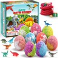 thumbnail image 1 of Bombas de baño Qivatex Dino Family con juguetes de dinosaurios, paquete de 9 unidades para niños, 1 of 6
