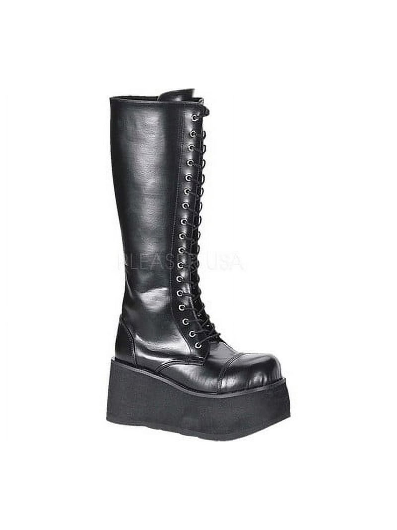 Men's Trashville 502 Emo Platform Boots with Round Toe, Laces and