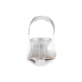 thumbnail image 3 of BLISSFUL STEP Women's Shoes Clear Wedge Heels Rhinestone Peep Toe Slingback Transparent Shoes Silver 9, 3 of 9