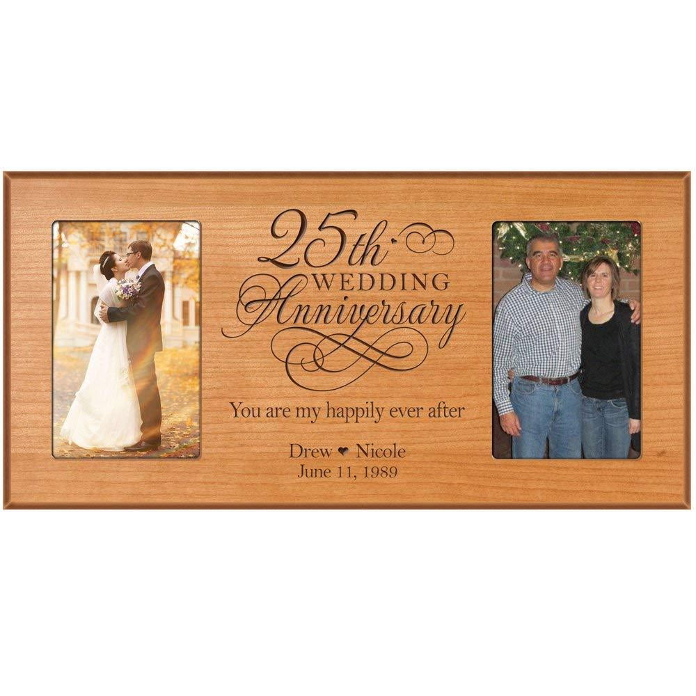 25th Anniversary Gift Personalized Wedding Anniversary Picture Frame