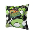 thumbnail image 2 of Invader Zim Throw Pillow Cover Decoration Pillow Case Cushion for Home Sofa Couch 24"x24", 2 of 8