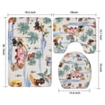 thumbnail image 3 of Dachshunds Tropical Beach Bathroom Rugs Sets 3 Piece,Toilet Cover Set,Absorbent Non Slip Bathroom Mats Sets with U-Shaped Contour Rug Toilet Rug Set, 3 of 5