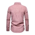 thumbnail image 3 of Fashnice Chemise Homme Col à Revers Chemise Boutonnée Coupe Régulière Tunique de Vacances Rose m, 3 of 9