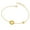 Yellow Gold, variant on Yellow Gold Over Sterling Silver and Cubic Zirconia Cut-Out Star Adjustable Length Bracelet (7 to 8 inch)
