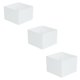 thumbnail image 2 of Cajas de exhibición de acrílico de 3 piezas, soportes de exhibición de escritorio anidados de 5 lados blancos para 6 7 8 pulgadas, 2 of 9