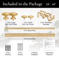 thumbnail image 4 of Meriville 1-Inch Diameter Prima Telescoping Double Window Treatment Curtain Rod, 28-Inch to 48-Inch, Royal Gold, 4 of 4