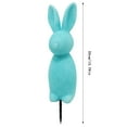 thumbnail image 3 of fsxdhpcsgfc Rabbit Shaped Inserts Green Rabbit Shaped Potted Easter Bunny Suitable For Easter Porch Decoration Outdoor/Indoor Woven Ground Cover Wall Numbers Plaque 7 Rain Gauge Replacement Tube Board, 3 of 4