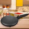 thumbnail image 4 of Crepera Electrica Máquina eléctrica para hacer crepes, con mango cómodo, para desayuno, pizza (negro UE) Likrtyny Libre de BPA, 4 of 6