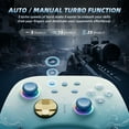 thumbnail image 4 of Wireless Switch Pro Controller with Hall Effect Joysticks Triggers(No Drift), Bluetooth Gamepad for Nintendo Switch, Windows PC iOS Android Steam with Headphones Jack/Programmable/Turbo/Wakeup Blue, 4 of 17
