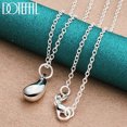 thumbnail image 1 of Aoxiang-collar con colgante de gotas de agua para mujer, de Plata de Ley 925, cadena de 16/18/20/22/24/26/28 pulgadas, joyería de moda para boda, 1 of 2