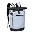thumbnail image 2 of Siruishop Roll Top Backpack Stylish Expandable Tennis Backpack for Gym Camping Fitness White, 2 of 8