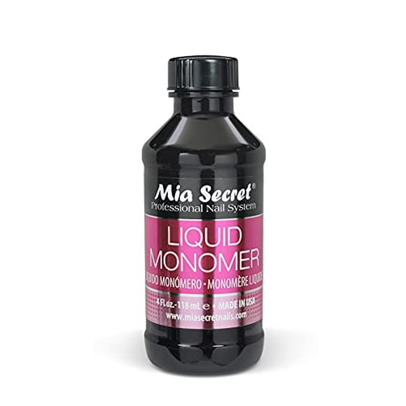 Mia Secret Monomère Liquide Système Acrylique Professionnel, 4 oz.
